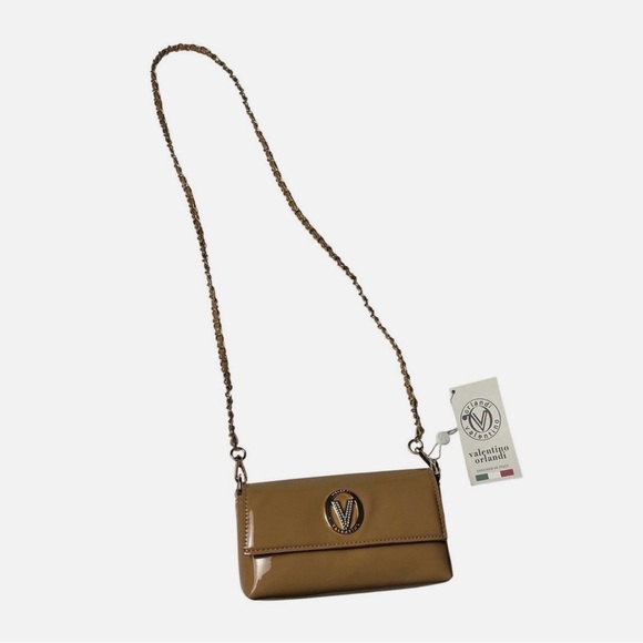 NEW Authentic Valentino Orlandi Taupe Crossbody Purse - Picture 2 of 8